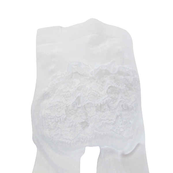 Carlomagno White Frilly Tights