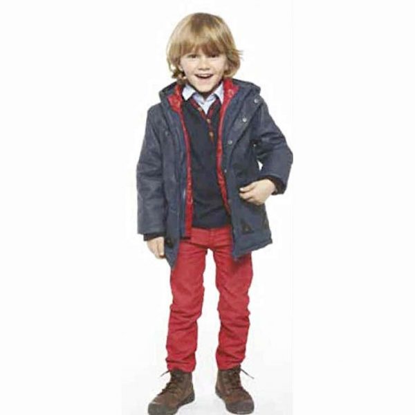 Image of Boys wear 3 pommes navy jumper and jacket