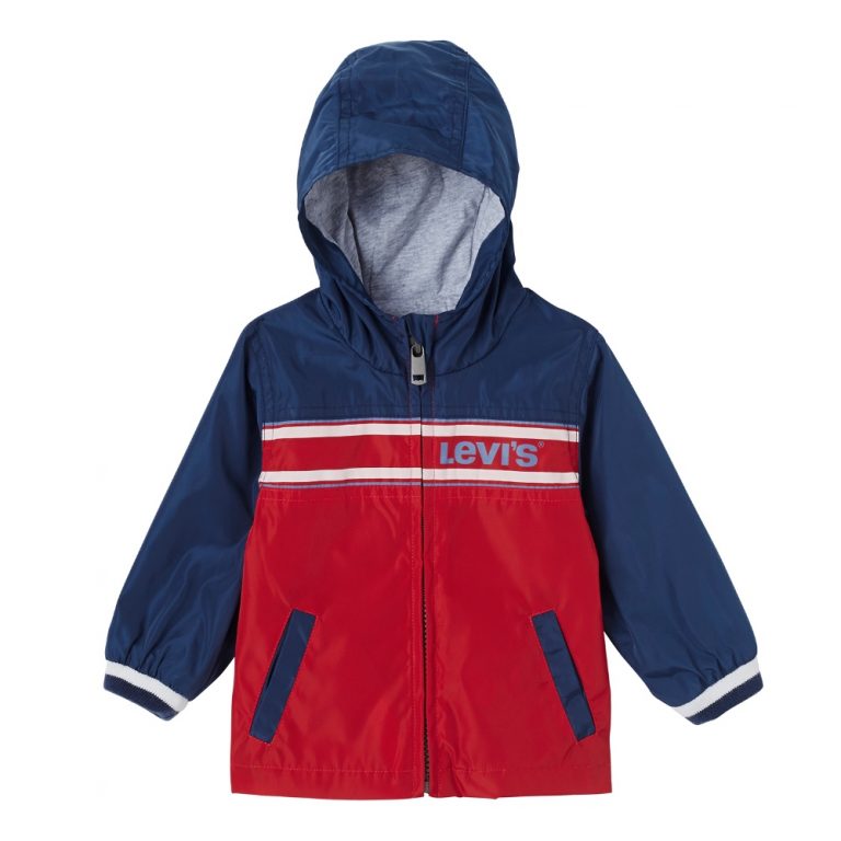 Levi's Baby Boys Red Waterpoof Jacket Baby Boys Windbreaker Coat