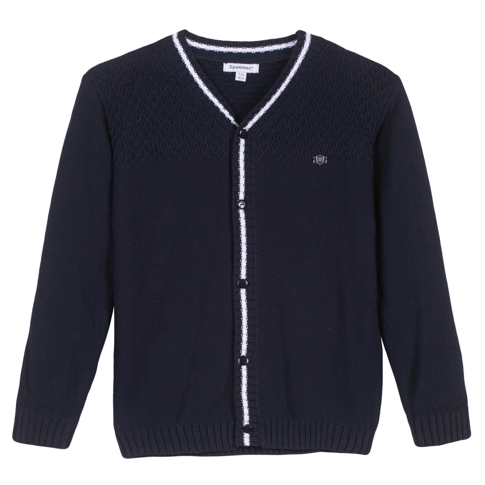 Boys Navy Blue Cardigan Boys Blue Cardigan