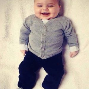 Mintini Baby Boys Shirt Cardigan & Trouser Set