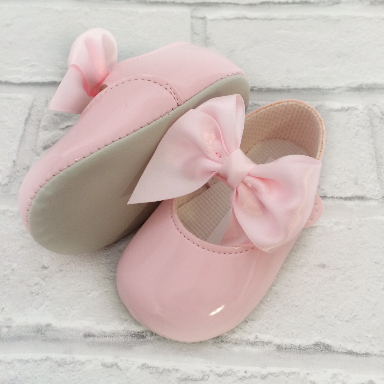Baby Girls Pink Pram Shoes | Girls Soft 