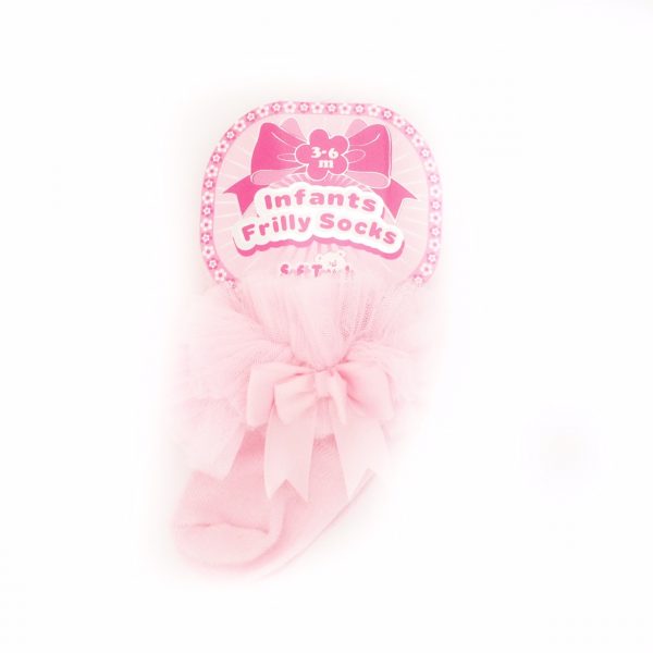 Baby Girl Pink Frilly Ankle Socks