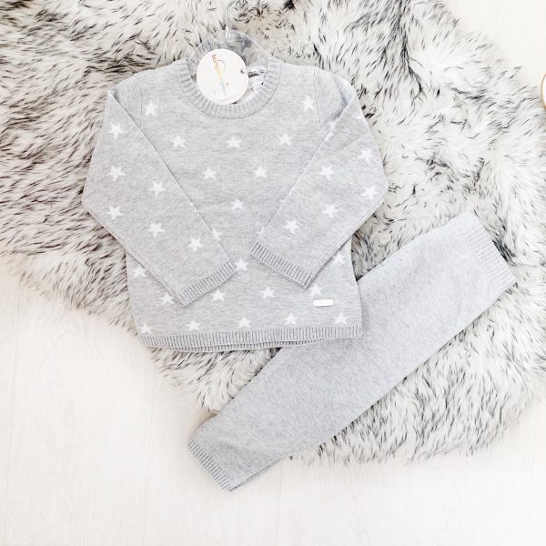 Grey Knitted Star Outfit