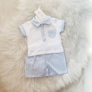 Baby Boys Blue Top & Shorts by Bluesbaby