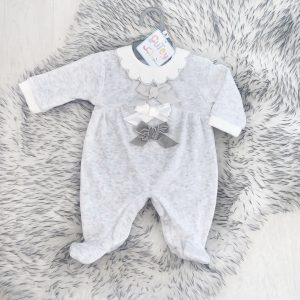 Unisex Grey Babygrow