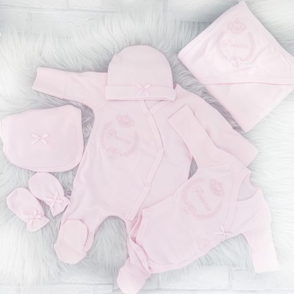 Baby Girls Pink Little Princess 6 Piece Set