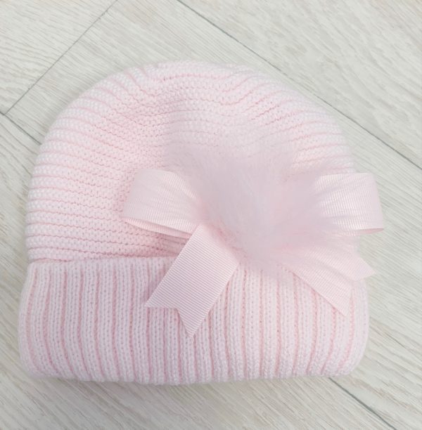 Baby Girls Pink Knitted Beanie