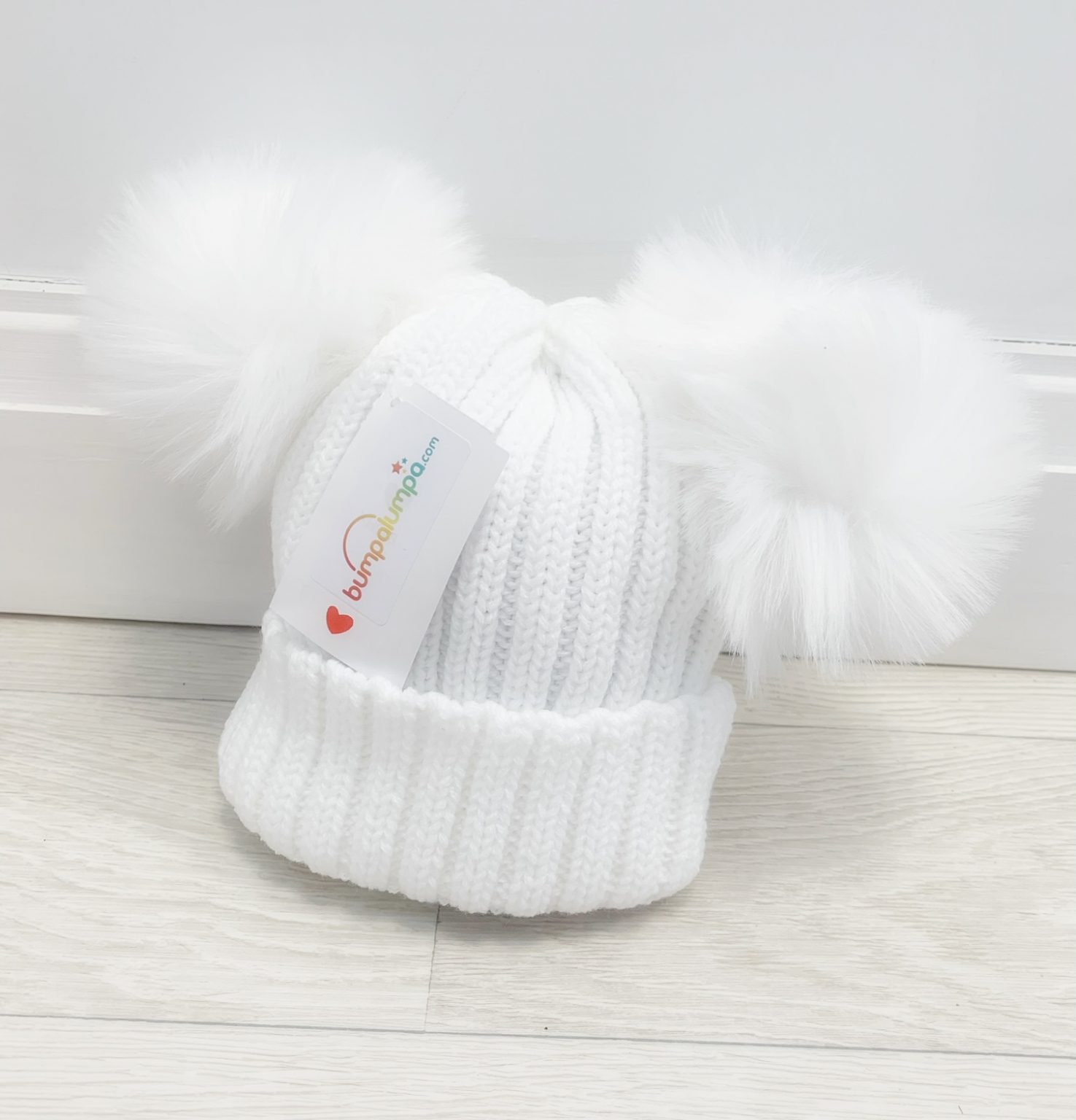 White Pom Pom Hat Various Sizes White Pom Pom Hat Various Sizes