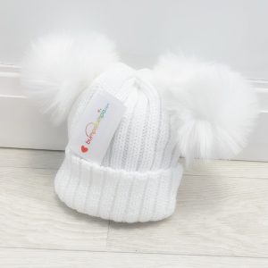 White Pom Pom Hat