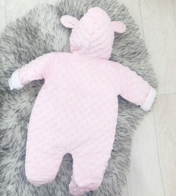 Baby Girls Pink Bunny Pram Suit