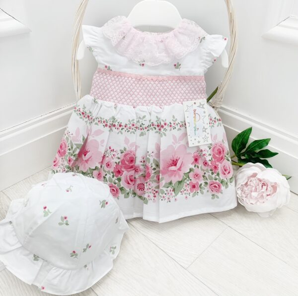 Baby Girls & Toddlers Floral Summer Dress with Bonnet